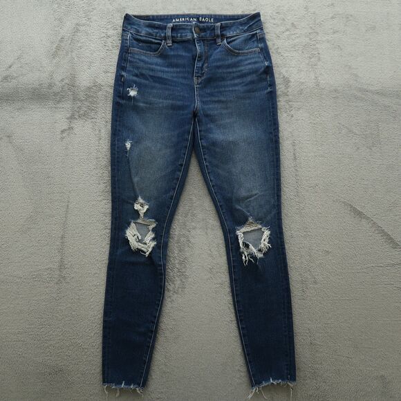 American Eagle Jeans Women's Size 4R High-Rise Jegging Denim 28" Inseam - Picture 1 of 16